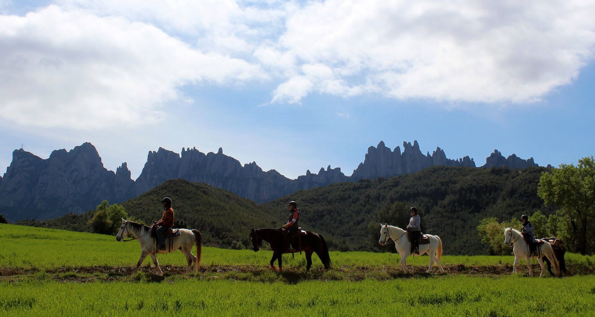 banner-horseback-tour Banner Horseback Tour. Image of Horseback Tour in Montserrat Natural Park
